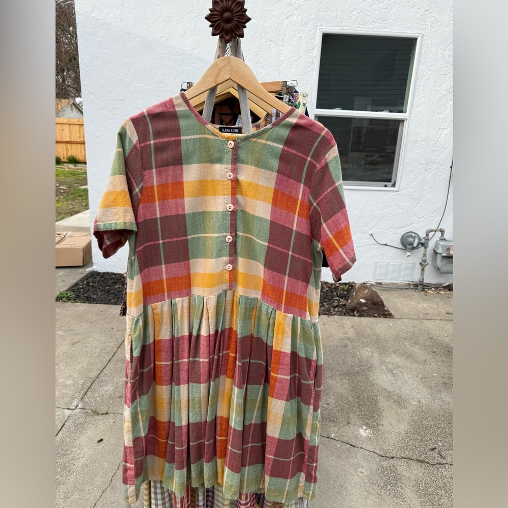 Ace & Jig Multicolor Plaid Mini Dress